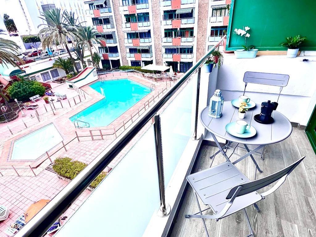 Fm Beach Home - Renovated Apartment With Swimming Pool Near Maspalomas Dunes & Beach Playa del Inglés Exteriör bild